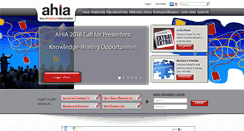 Desktop Screenshot of ahia.org