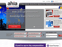 Tablet Screenshot of ahia.org